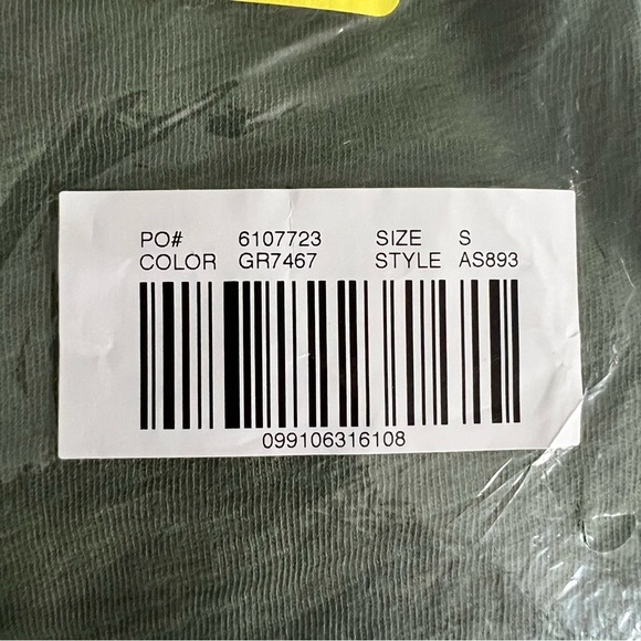 J.Crew Longsleeve Crewneck Girlfriend Tee Utility Green - Picture 5 of 6